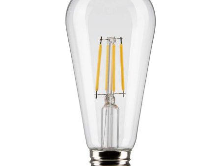 Satco 5w ST19 LED 3000K Medium Base Dimmable - 40w equiv Online Sale