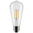 Satco 5w ST19 LED 4000K Medium Base Dimmable - 40w equiv Online now