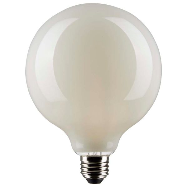 Satco 6w G40 Globe Filament LED 3000K Medium Base White Dimmable - 60w equiv Sale