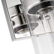 Intersection 1-Light Vanity Polished Nickel with Clear Glass Online now