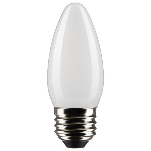 Satco 3w B11 LED 2700K Medium Base Frosted Dimmable - 25w equiv Sale