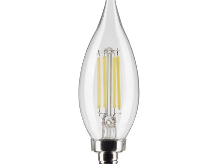 Satco 5.5w CA10 LED 3000K Candelabra Base Dimmable - 60w equiv Online