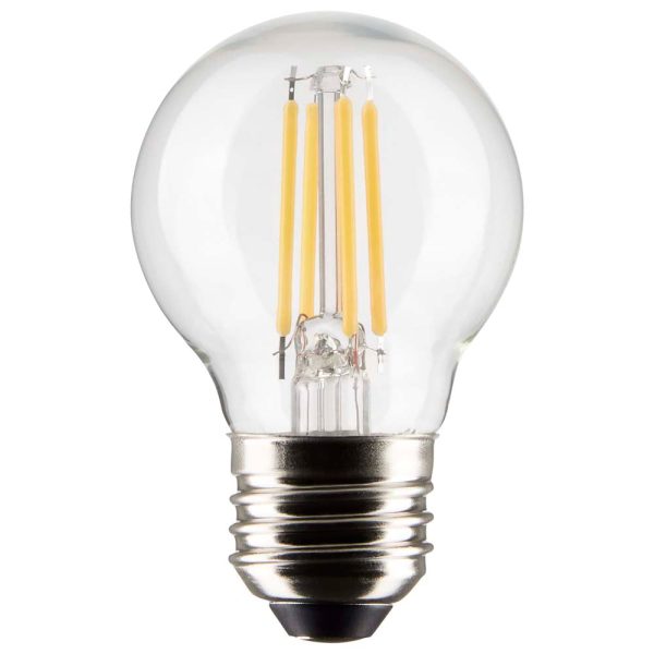 Satco 5.5w G16.5 Globe Filament LED 4000K Medium Base Dimmable - 60w equiv Discount