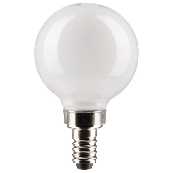 Satco 5.5w G16.5 Globe Filament LED 3000K Candelabra Base Dimmable - 60w equiv Online