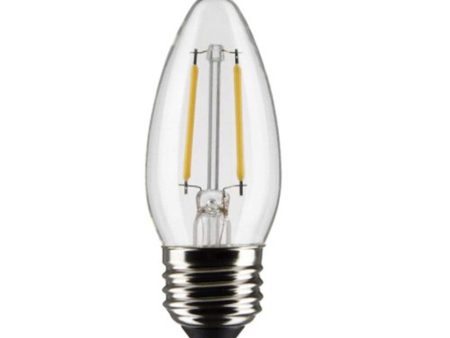 Satco 3w B11 LED 2700K Medium Base Dimmable - 25w equiv Supply