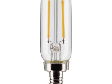 Satco 2.8w T6 LED 2700K Candelabra Base Dimmable - 25w equiv Online Sale