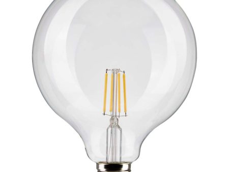 Satco 6w G40 Globe Filament LED 2700K Medium Base Dimmable - 60w equiv Online now