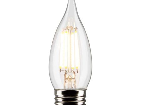 Satco 5.5w CA10 LED 4000K Medium Base Dimmable - 60w equiv on Sale