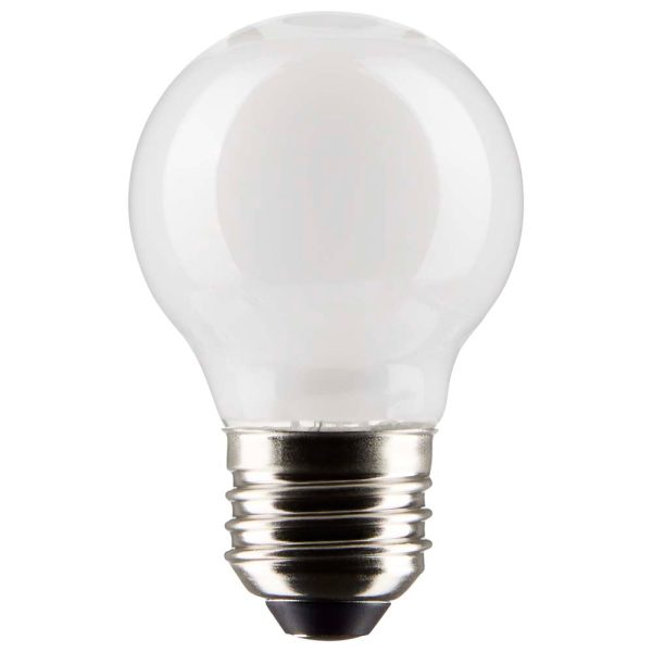 Satco 5.5w G16.5 Globe Filament LED 2700K Medium Base White Dimmable - 60w equiv For Discount