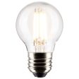 Satco 5.5w G16.5 Globe Filament LED 4000K Medium Base Dimmable - 60w equiv Discount