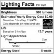 Satco 5.5w G16.5 Globe Filament LED 3000K Candelabra Base Dimmable - 60w equiv Online