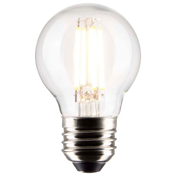 Satco 5.5w G16.5 Globe Filament LED 2700K Medium Base Dimmable - 60w equiv For Cheap