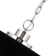 Colony 1-Light Medium Pendant Matte Black with Polished Nickel For Cheap