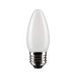 Satco 5.5w B11 LED 4000K Medium Base Frosted Dimmable - 60w equiv Supply