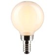 Satco 5.5w G16.5 Globe Filament LED 3000K Candelabra Base Dimmable - 60w equiv Online