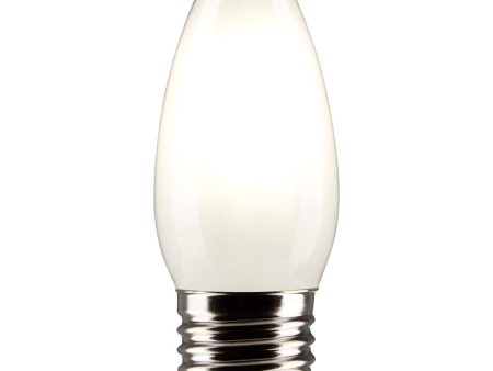 Satco 4w B11 LED 3000K Medium Base Frosted Dimmable - 40w equiv Online now