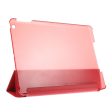 iPad 9.7-  (2018)   9.7-  (2017)   Air 2   Air Tri-fold Stand Leather Cell Phone Casing - Red Sale