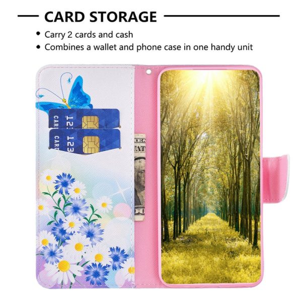 Wonderland Samsung Galaxy A05s flip case - Butterfly and Flowers Supply