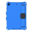 iPad 10.2 (2019) honeycomb EVA silicone combo case - Blue For Cheap