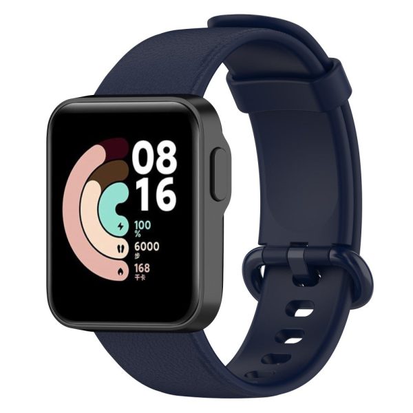 Xiaomi Redmi Watch silicone litchi watch strap - Ink Blue Cheap