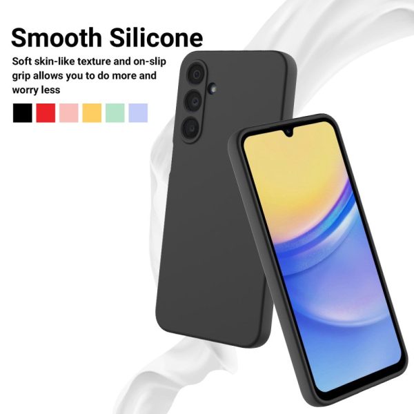 Matte liquid silicone Samsung Galaxy A16 cover - Black For Discount