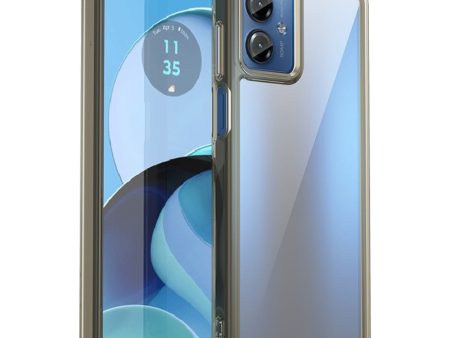 Motorola Moto G14 smart acrylic cover - Transparent Grey For Discount