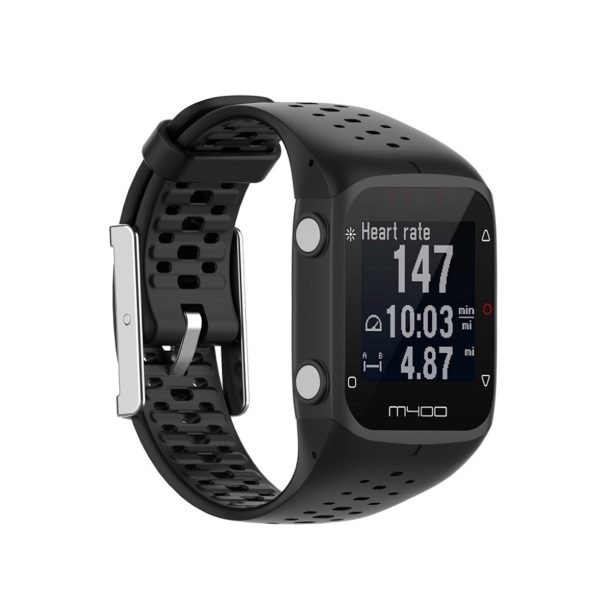 Polar M400 comfortable silicone watch band - Black For Cheap