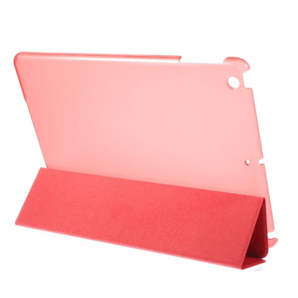 iPad 9.7-  (2018)   9.7-  (2017)   Air 2   Air Tri-fold Stand Leather Cell Phone Casing - Red Sale