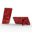 Shockproof Motorola Edge 50 Fusion hybrid cover with a modern touch - Red For Sale