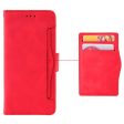 Modern-styled leather wallet case for Samsung Galaxy A05s - Red For Discount