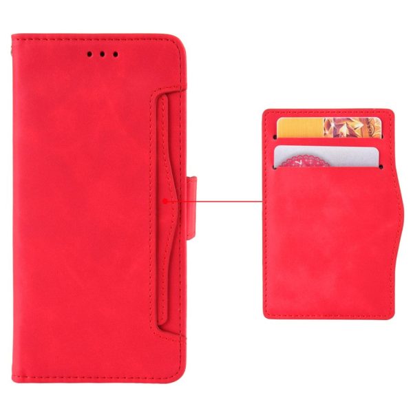 Modern-styled leather wallet case for Samsung Galaxy A05s - Red For Discount