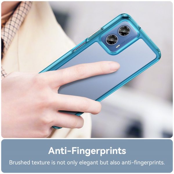 Motorola Moto G34 smart acrylic cover - Transparent Blue Online now