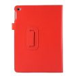 Lychee Texture Folio Stand Leather Smart Case iPad Air 2 - Red Online now