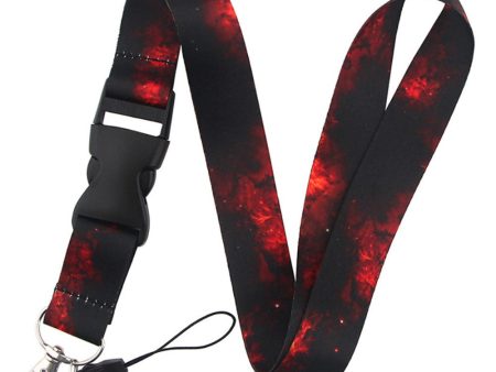 Universal starry sky style lanyard - Dark Red Storms Supply