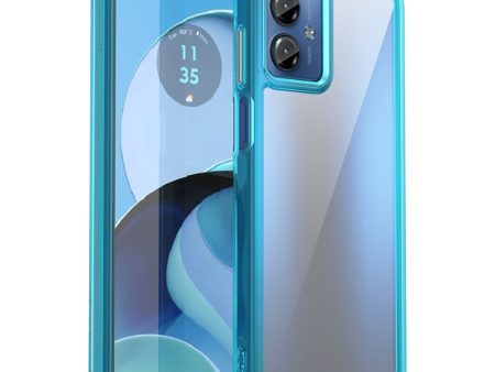 Motorola Moto G14 smart acrylic cover - Transparent Blue on Sale