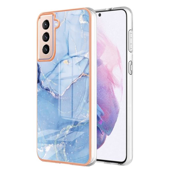 Marble Samsung Galaxy S21 Plus 5G case - Blue For Cheap