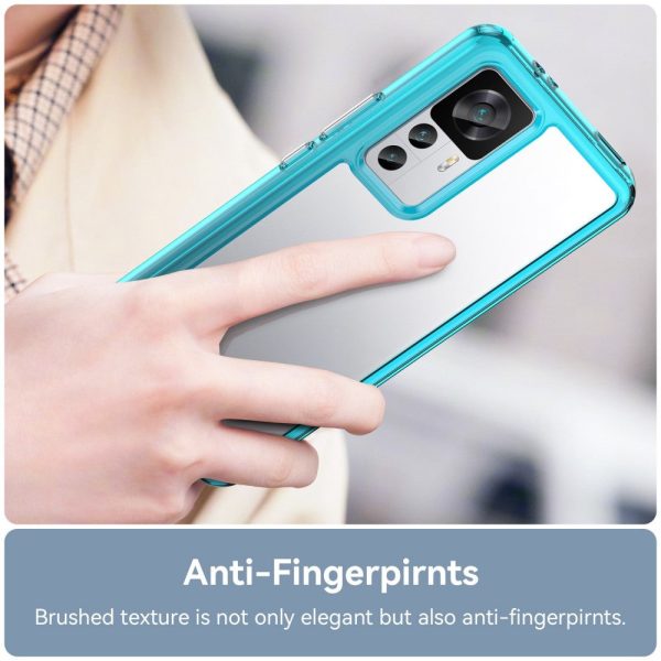 Xiaomi 12T Pro smart acrylic cover - Transparent Blue Online Hot Sale