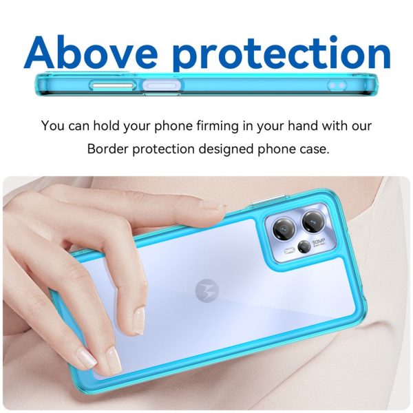 Motorola Moto G13   Motorola Moto G23 smart acrylic cover - Transparent Blue Sale