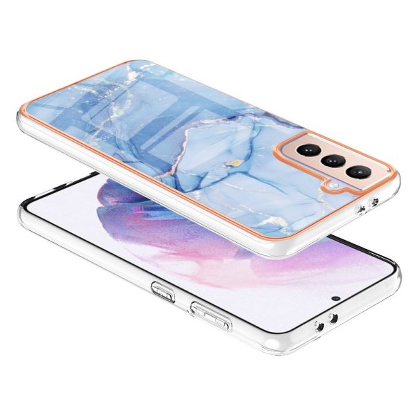 Marble Samsung Galaxy S21 Plus 5G case - Blue For Cheap