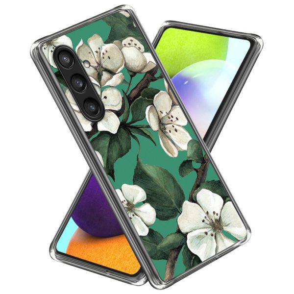 Deco Samsung Galaxy S24 phone cover - White Flowers For Discount