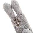 Fluffy Rabbit Samsung Galaxy S24 Ultra cover - Silver Grey on Sale