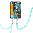 Slim and durable softcover with lanyard for Samsung Galaxy A34 5G - HC002 Blue Rose Online Hot Sale