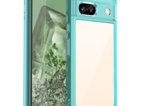 Google Pixel 8A smart acrylic cover - Transparent Blue Fashion