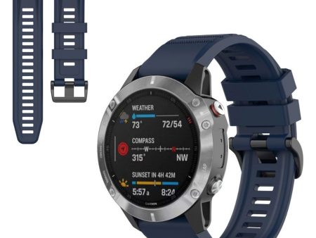 Garmin Fenix 6 stylish silicone watch band - Blue Online