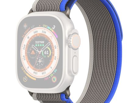 DUX DUCIS YJ Series Nylon Watch Band - Blue+Grey Adjustable and Breathable for Apple Watches Online Sale