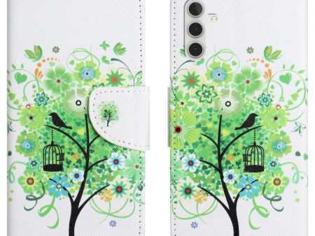 Wonderland Samsung Galaxy A15 flip case - Green Tree Online now