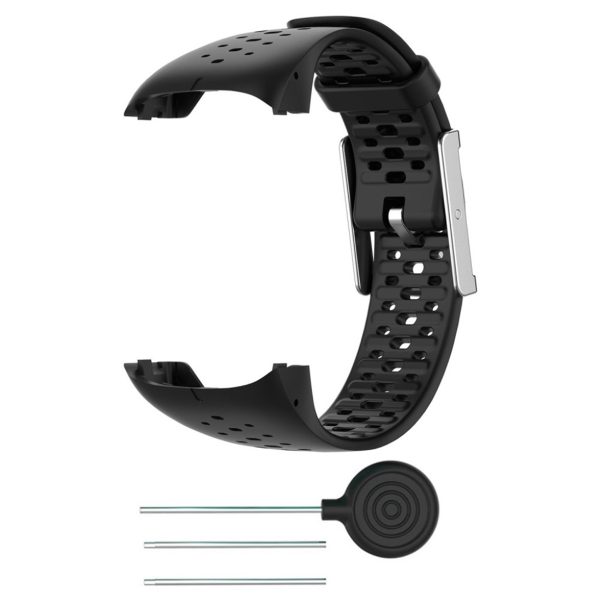 Polar M400 comfortable silicone watch band - Black For Cheap