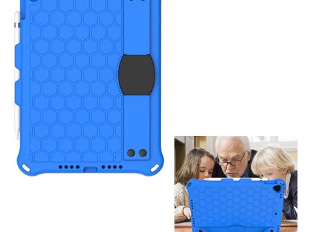 iPad 10.2 (2019) honeycomb EVA silicone combo case - Blue For Cheap