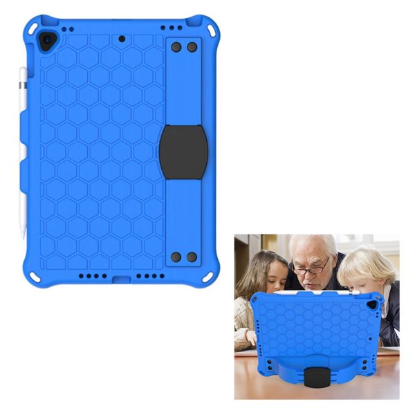 iPad 10.2 (2019) honeycomb EVA silicone combo case - Blue For Cheap