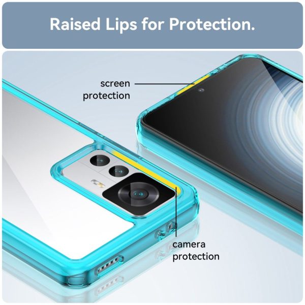 Xiaomi 12T Pro smart acrylic cover - Transparent Blue Online Hot Sale